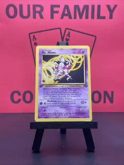Mr. Mime 22/64 1st Edition Jungle Non Holo Rare Pokemon 1999 WOTC MP - Image 1