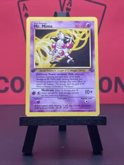 Mr. Mime 22/64 1st Edition Jungle Non Holo Rare Pokemon 1999 WOTC MP - Image 2