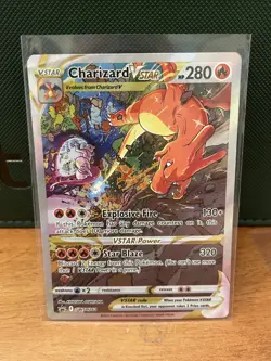 CHARIZARD VSTAR 2022 POKEMON SWSH BLACK STAR PROMO A #SWSH262 Q7119 - Image 1