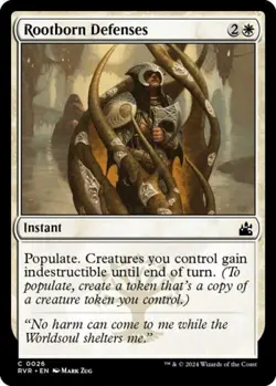 Rootborn Defenses - Near Mint MTG Ravnica Remastered - Image 1