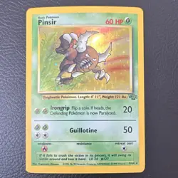 Pokemon TCG Pinsir Jungle 9/64 Holo Rare 60 HP English 1999 WOTC Unlimited - Image 1
