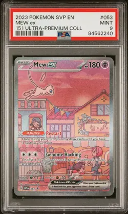 Mew EX 053/165 151 Ultra-premium Collection Pokemon PSA 9 - Image 1