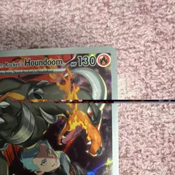 Pokemon Team Rocket's Houndoom Full Art Holo Illus Rare 191/182 - Image 4