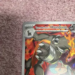 Pokemon Team Rocket's Houndoom Full Art Holo Illus Rare 191/182 - Image 5