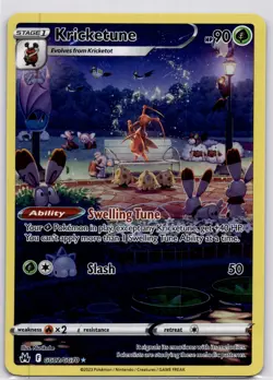 Kricketune GG02/GG70 Crown Zenith: Galarian Gallery Holo Mint Pokemon TCG 💎 - Image 1