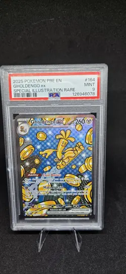 Pokemon Gholdengo ex Sv: Prismatic Evolutions SIR PSA 9 MINT - Image 1