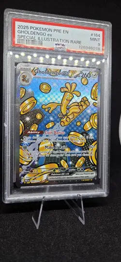 Pokemon Gholdengo ex Sv: Prismatic Evolutions SIR PSA 9 MINT - Image 2