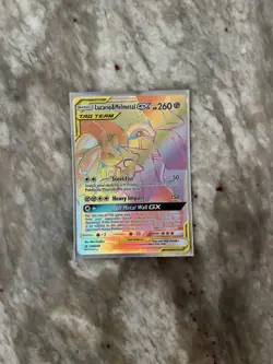 Pokemon TCG Lucario & Melmetal GX Secret Rainbow Rare 224/214 Unbroken Bonds - Image 1