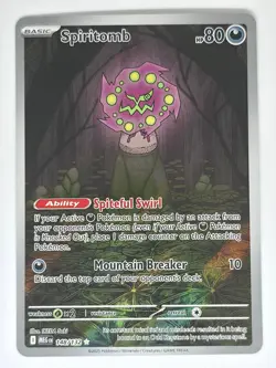 Spiritomb 148/132 Illustration Rare Pokemon Mega Evolution NM - Image 1
