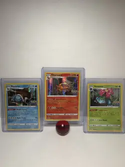 Pokemon Go TCG Set Charizard, Venusaur & Blastoise Holo Rare Cards Near Mint - Image 1