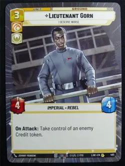 Lieutenant Gorn 485 Hyperspace - Star Wars Unlimited Card #4WF - Image 1
