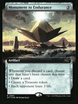 Aetherdrift #394 Monument to Endurance (Extended Art) Foil - Image 1