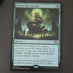 Green Sun's Zenith Double Masters 2022 Foil Rare Sorcery 150 David Rapoza - Image 1