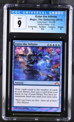 ENTER THE INFINITE Gatecrash Foil Mythic CGC 9 Q+ MTG [Nostalgium] - Image 1