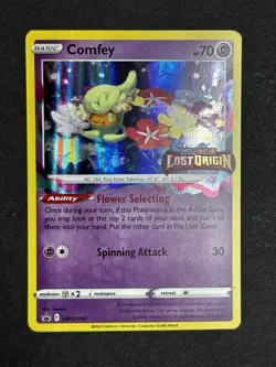 Comfey SWSH242 Lost Origin Prerelease Promo Stamped Pokemon TCG NM/MINT - Image 1