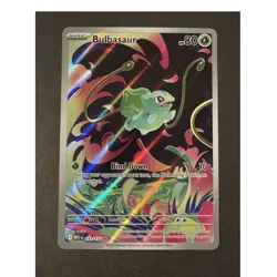 Pokemon Bulbasaur 133/132 Me01: Mega Evolution Holo Illustration Rare Alt Art - Image 1