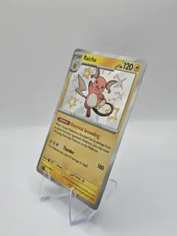 Raichu 132/091 SV: Paldean Fates Shiny Holo Pokemon - NM - Image 4