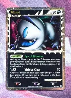 POKEMON ⭐ Absol PRIME CARTA ULTRA RARA HOLO 🇬🇧 TRIUMPHANT 91/102 NMINT - Image 1