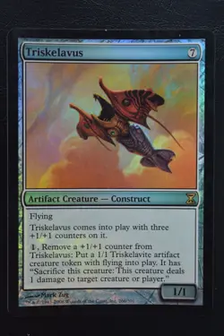 Magic The Gathering MTG TRISKELAVUS FOIL Time Spiral LP Lightly Played - Image 1