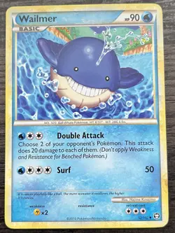 Wailmer 52/102 Pokemon TCG HGSS Triumphant Common Lightly Played LP - Image 1