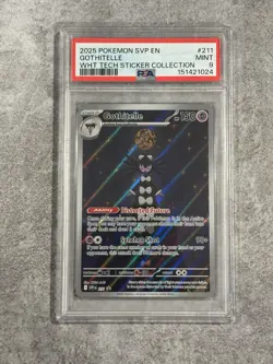 Gothitelle Pokemon SV White Flare Tech Promo SVP EN #211 PSA 9 Mint - Image 1