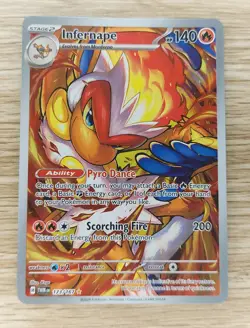 Pokemon TCG Infernape 173/167 Twilight Masquerade Illustration Rare - NM - Image 1