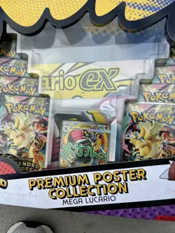 Pokemon TCG, Ascended Heros Lot Of (6) Premium Poster Collection Mega Lucario - Image 3