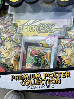 Pokemon TCG, Ascended Heros Lot Of (6) Premium Poster Collection Mega Lucario - Image 4