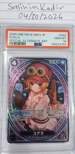 Namco Koala EB03-042 One Piece Heroines Special Alt Art Foil PSA 10 - Image 1