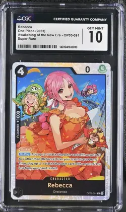 Rebecca OP05-091 TCG One Piece Awakening Of A New Era CGC 10 - Image 1