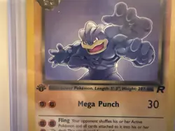 Pokemon Dark Machamp Non-Holo Rare 1st Edition TCG Card 10/82 - Image 3