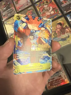 Monkey.D.Luffy (Pre-Release Tournament) (Winner) P-036 One Piece Promotion Cards - Image 2