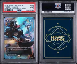 PSA 9 Riftbound Viktor Leader Organized Play Promotional Card OPP - Image 3