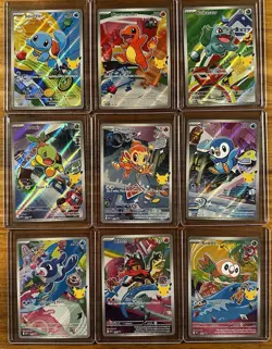 First Partner Promo Lot Full Set Of 9 Pokemon Cards - Image 1