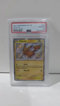 Pikachu 131/091 Paldean Fates Shiny Graded Pokemon Card PSA 10 gem mint - Image 1