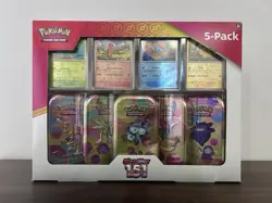 Pokemon TCG Scarlet & Violet 151 Mini Tins Costco Bundle, 5 Pack - Sealed - Image 1