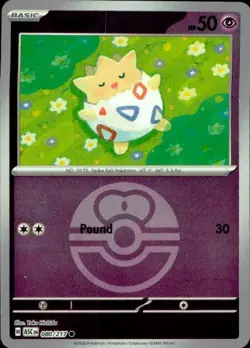 Togepi (Love Ball) 080/217 Holo ME: Ascended Heroes Pokemon Reverse Holo NM - Image 1