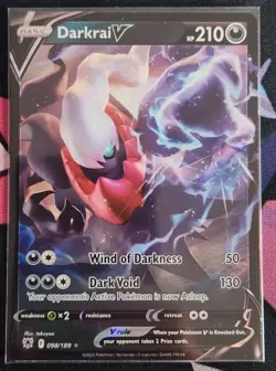 Pokemon TCG SWSH Astral Radiance Darkrai V #98/189 Ultra Rare - Image 1