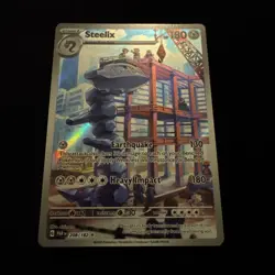 Pokemon TCG Steelix Paradox Rift Illustration Rare 208/182 - Image 3