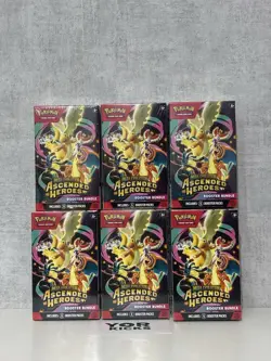 Pokemon TCG Ascended Heroes | 6x Booster Bundles | All New & Sealed | 6x6 Packs - Image 1