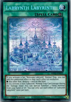 Yugioh Labrynth Labyrinth MP23-EN233 1st Edition Prismatic Secret Rare NM - Image 1