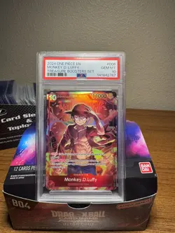 MONKEY D LUFFY ST10-006 PSA 10 GEM MINT One Piece TREASURE BOOSTER SET English - Image 1