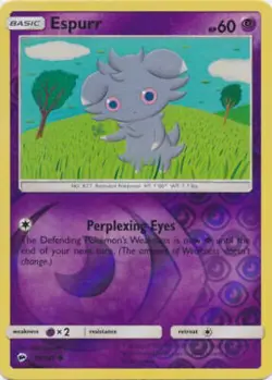 Espurr 59/147 Reverse Holo | Burning Shadows | Pokemon Card - Image 1