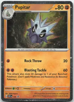 Pupitar SVP120 Promo Pokemon Card NM - Image 1