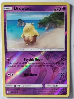 REVERSE HOLO Drowzee 59/149 LP - Sun Moon Pokemon Card - $2 Combined Shipping - Image 1