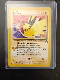 Sealed ZAPDOS Pokemon - Legendary Birds - BLACK STAR 2000 PROMO CARD - Image 2