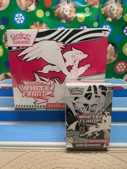 Pokemon TCG Vending Machine White Flare ETB AND BOOSTER BUNDLE (SEALED) - Image 1