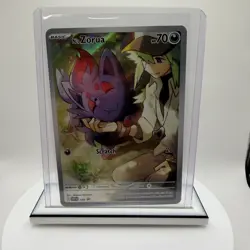Pokemon TCG N's Zorua Full Art Black Star Promo 189 Scarlet And Violet - Image 1
