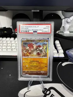 2024 Pokemon Japanese Terastal Festival- Groudon Reverse Holo Master Ball PSA 10 - Image 1