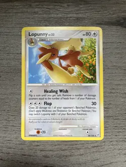 Pokemon TCG Lopunny Diamond & Pearl 30/130 Regular Rare - Image 1
